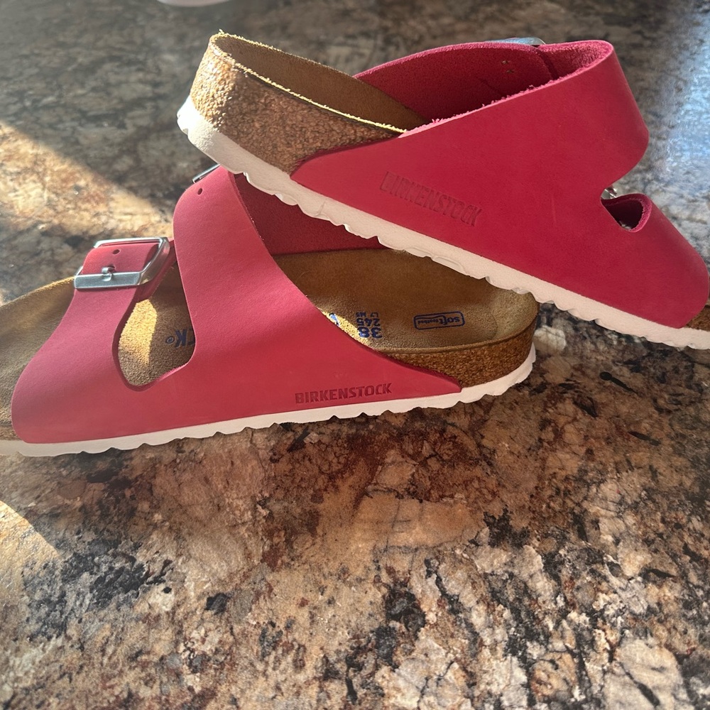 Birkenstock Arizona Soft Footbed Fuchsia Tulip 38 - BARBIE PINK BIRKENSTOCK - Picture 9 of 9